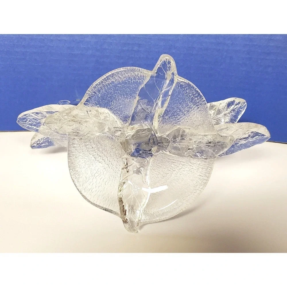 Vintage Cambridge Everglade Double Light Candle‎ Holder  Clear Glass